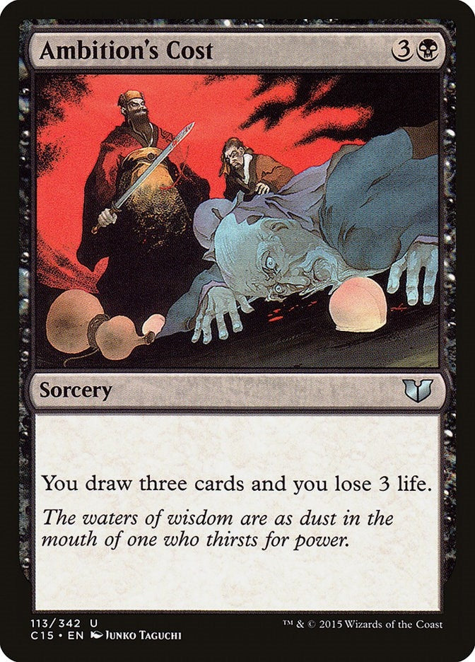 Image for Ambition's Cost (113) [Commander 2015] - Magic: The Gathering