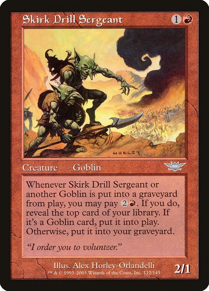 Image for Skirk Drill Sergeant (112) [Legions] - Magic: The Gathering