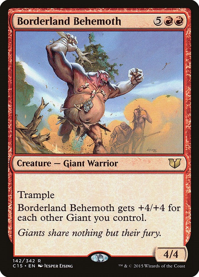 Image for Borderland Behemoth (142) [Commander 2015] - Magic: The Gathering