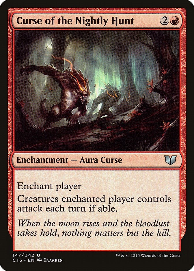 Image for Curse of the Nightly Hunt (147) [Commander 2015] - Magic: The Gathering