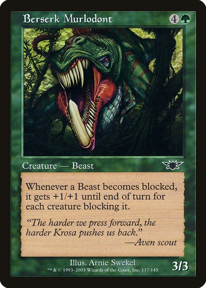 Image for Berserk Murlodont (117) [Legions] - Magic: The Gathering