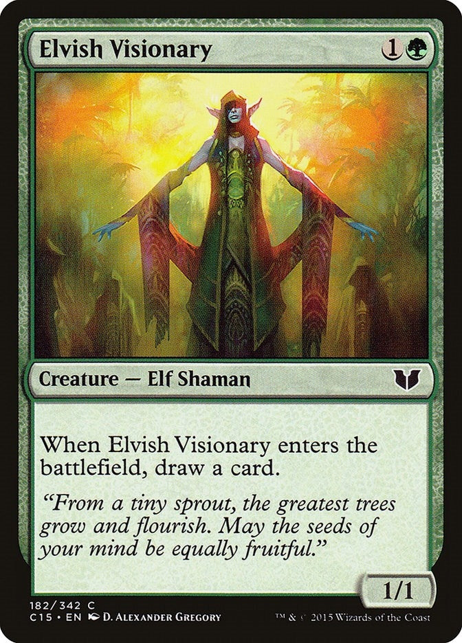 Image for Elvish Visionary (182) [Commander 2015] - Magic: The Gathering