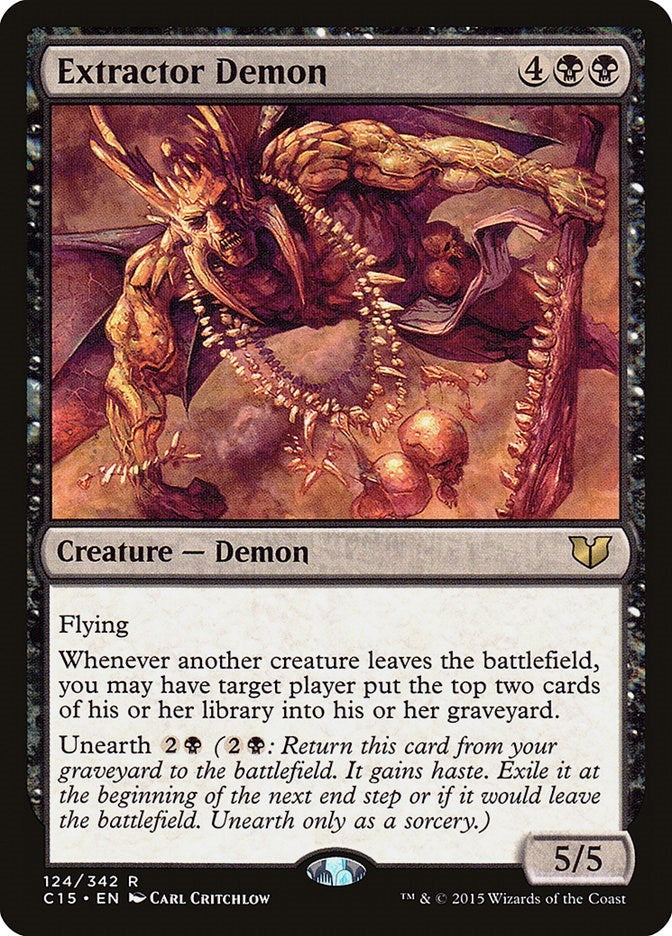 Image for Extractor Demon (124) [Commander 2015] - Magic: The Gathering