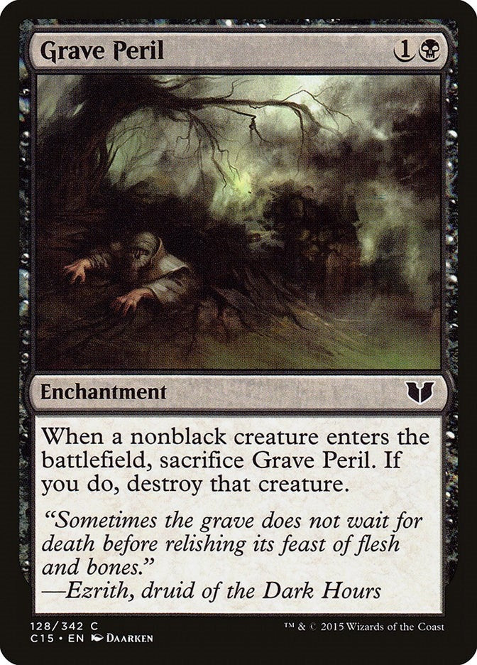 Image for Grave Peril (128) [Commander 2015] - Magic: The Gathering