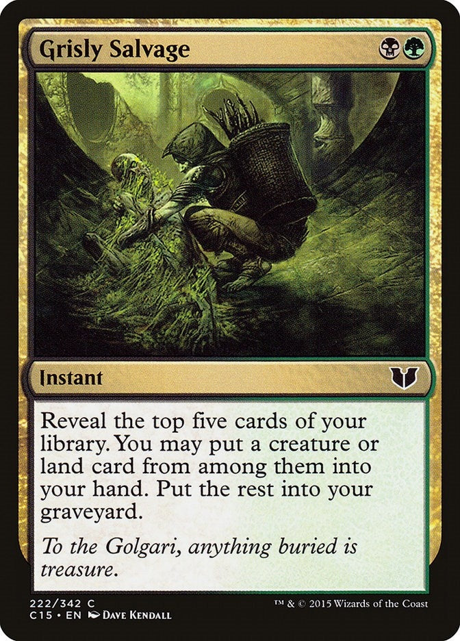 Image for Grisly Salvage (222) [Commander 2015] - Magic: The Gathering