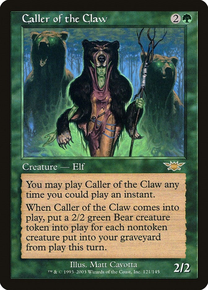 Image for Caller of the Claw (121) [Legions] - Magic: The Gathering