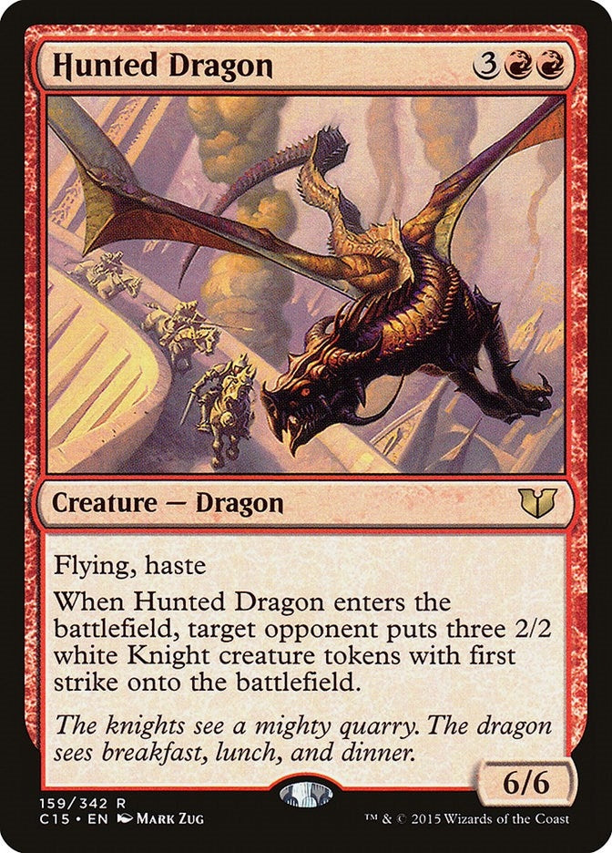 Image for Hunted Dragon (159) [Commander 2015] - Magic: The Gathering