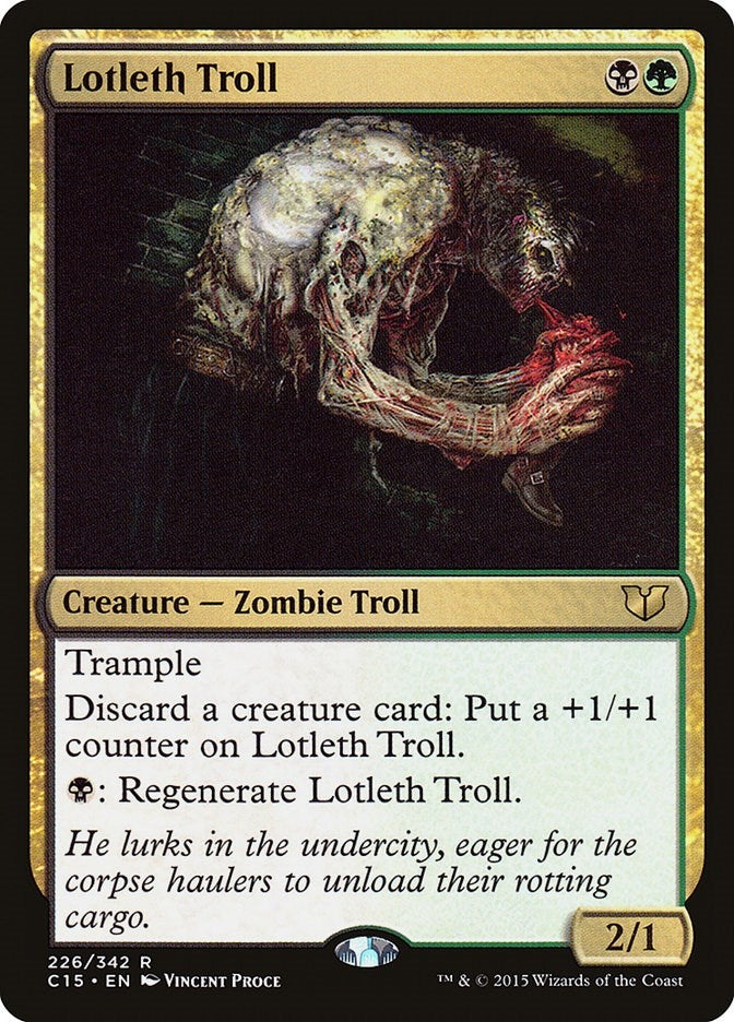 Image for Lotleth Troll (226) [Commander 2015] - Magic: The Gathering