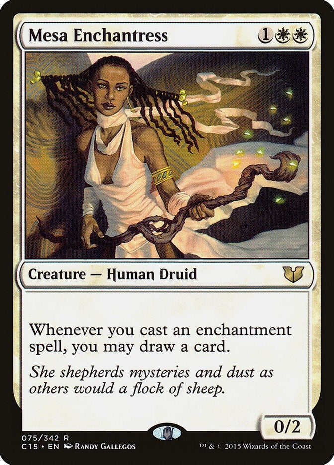 Image for Mesa Enchantress (75) [Commander 2015] - Magic: The Gathering