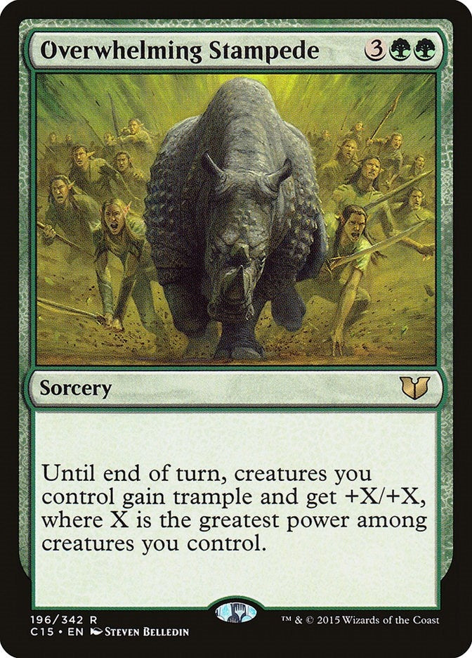 Image for Overwhelming Stampede (196) [Commander 2015] - Magic: The Gathering