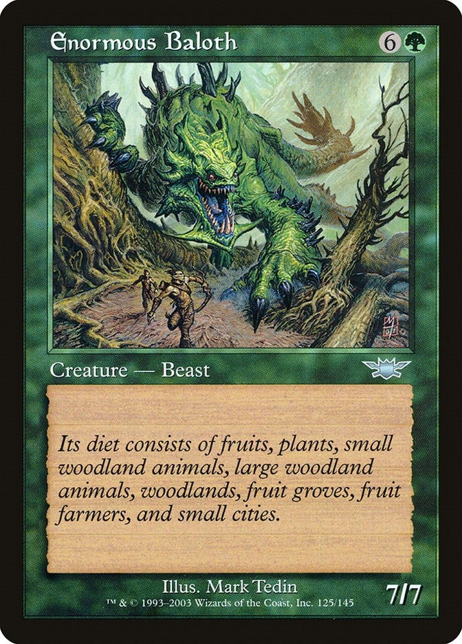 Image for Enormous Baloth (125) [Legions] - Magic: The Gathering
