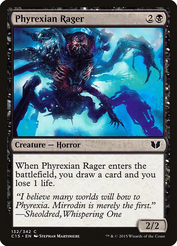 Image for Phyrexian Rager (132) [Commander 2015] - Magic: The Gathering