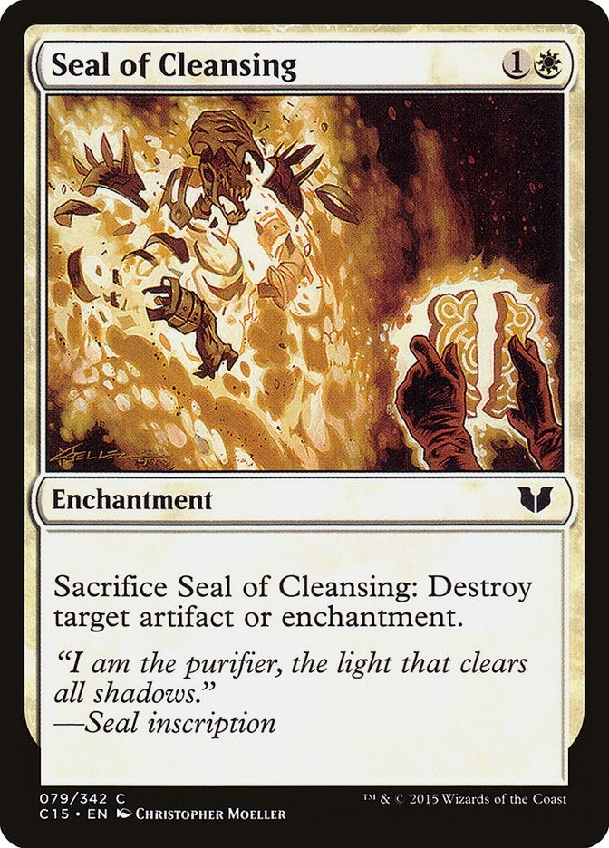 Image for Seal of Cleansing (79) [Commander 2015] - Magic: The Gathering