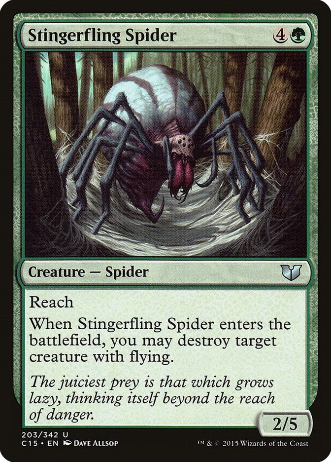 Image for Stingerfling Spider (203) [Commander 2015] - Magic: The Gathering