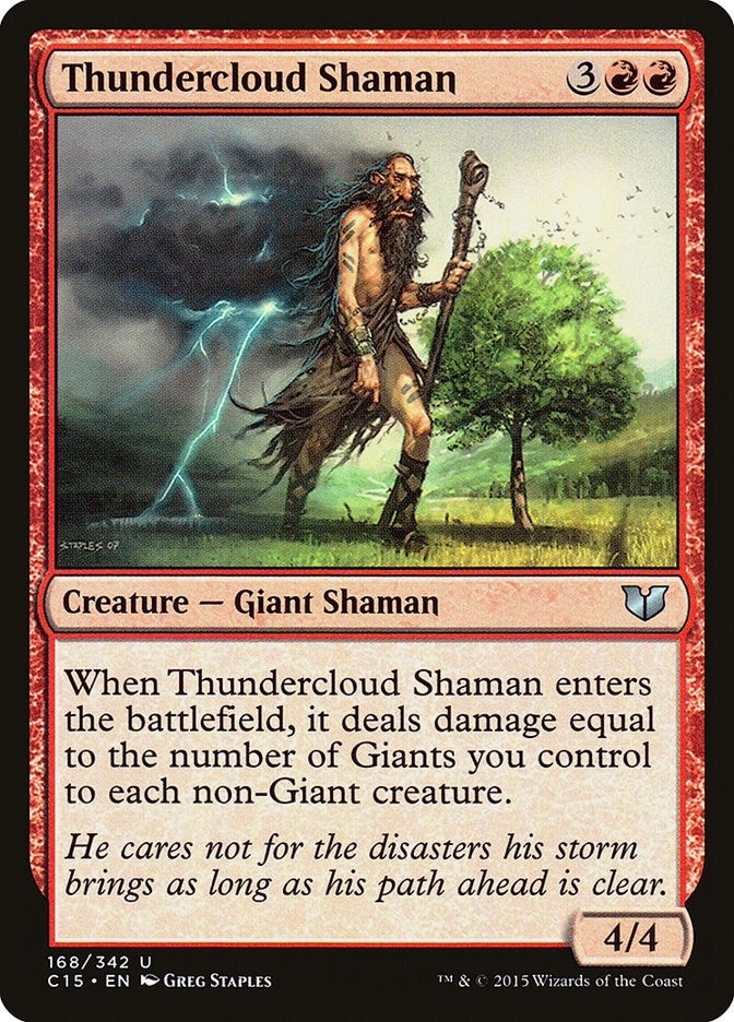 Image for Thundercloud Shaman (168) [Commander 2015] - Magic: The Gathering