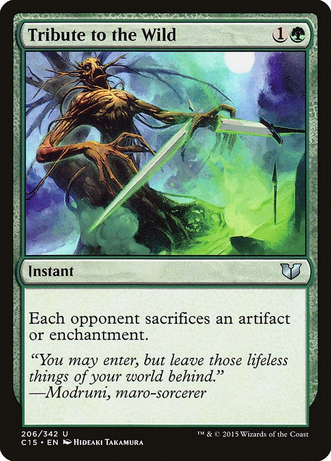 Image for Tribute to the Wild (206) [Commander 2015] - Magic: The Gathering