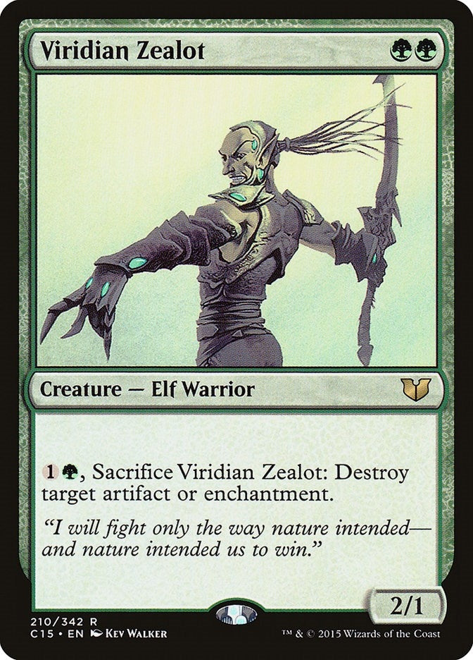 Image for Viridian Zealot (210) [Commander 2015] - Magic: The Gathering