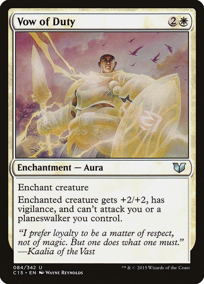 Image for Vow of Duty (84) [Commander 2015] - Magic: The Gathering