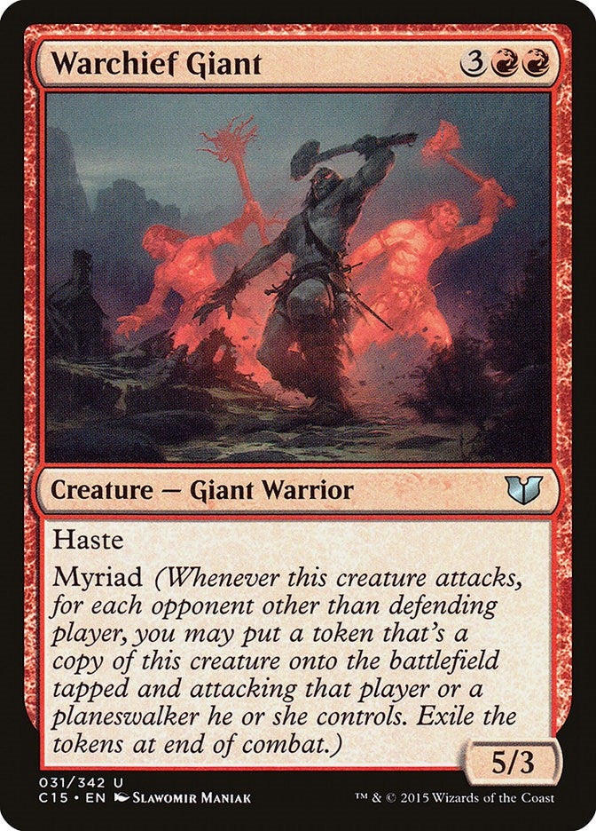 Image for Warchief Giant (31) [Commander 2015] - Magic: The Gathering