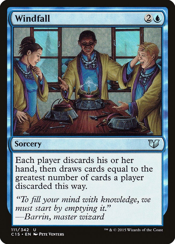 Image for Windfall (111) [Commander 2015] - Magic: The Gathering