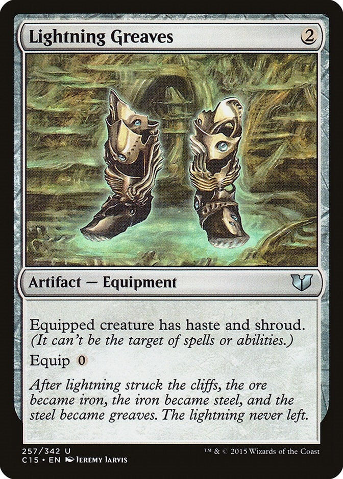 Image for Lightning Greaves (257) [Commander 2015] - Magic: The Gathering