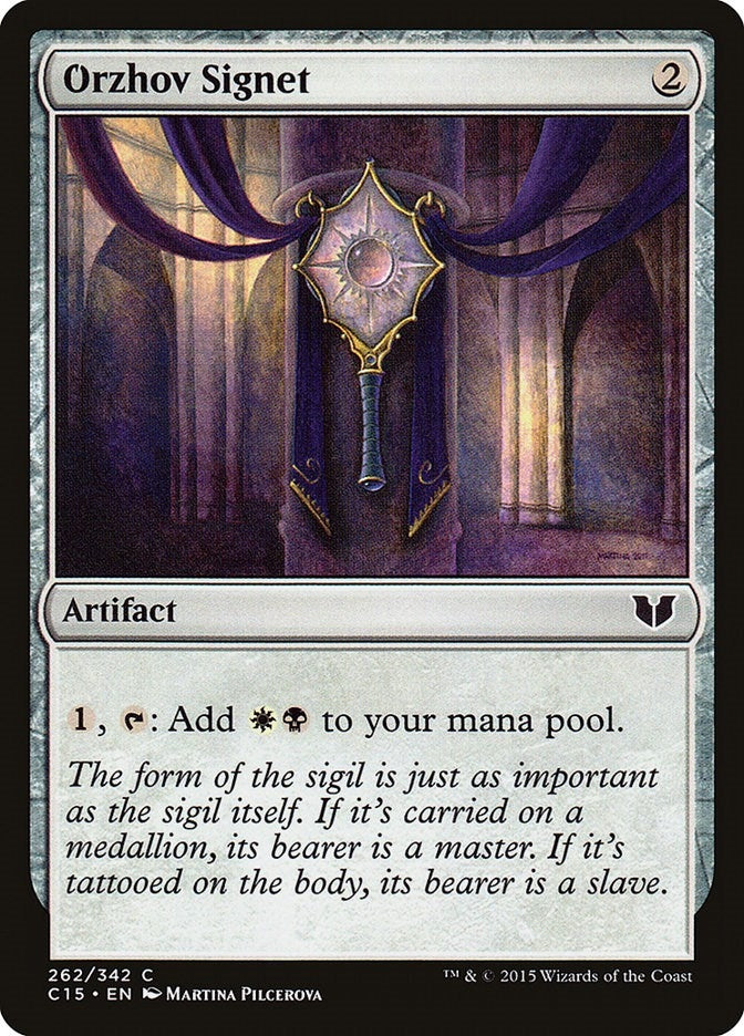 Image for Orzhov Signet (262) [Commander 2015] - Magic: The Gathering
