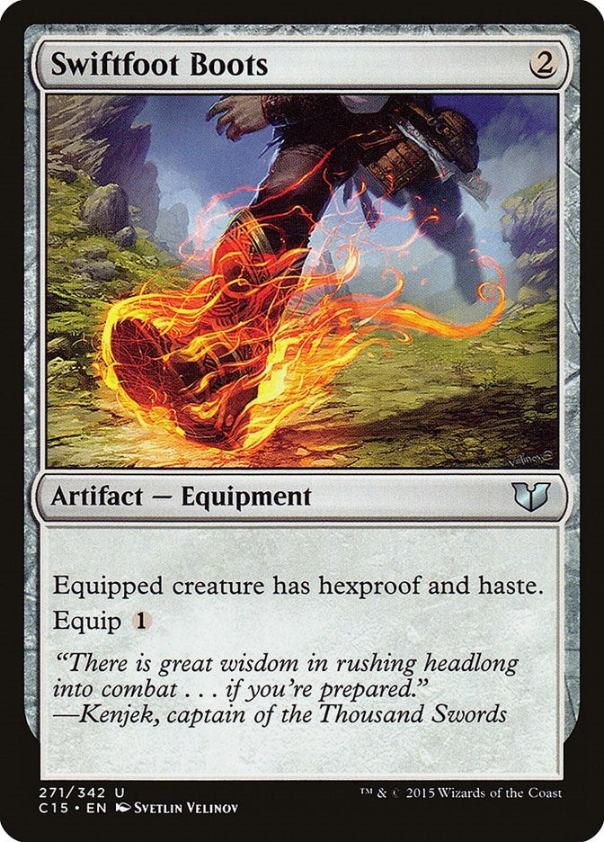 Image for Swiftfoot Boots (271) [Commander 2015] - Magic: The Gathering