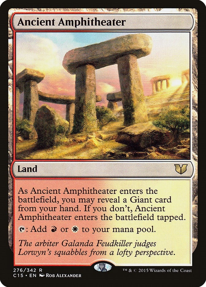 Image for Ancient Amphitheater (276) [Commander 2015] - Magic: The Gathering