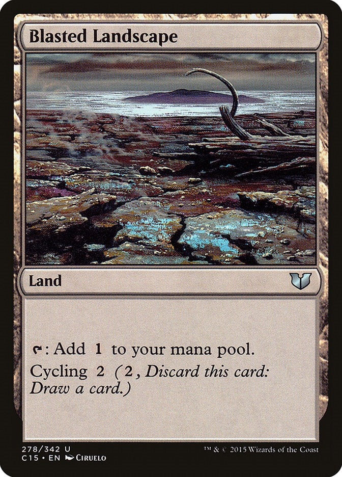 Image for Blasted Landscape (278) [Commander 2015] - Magic: The Gathering