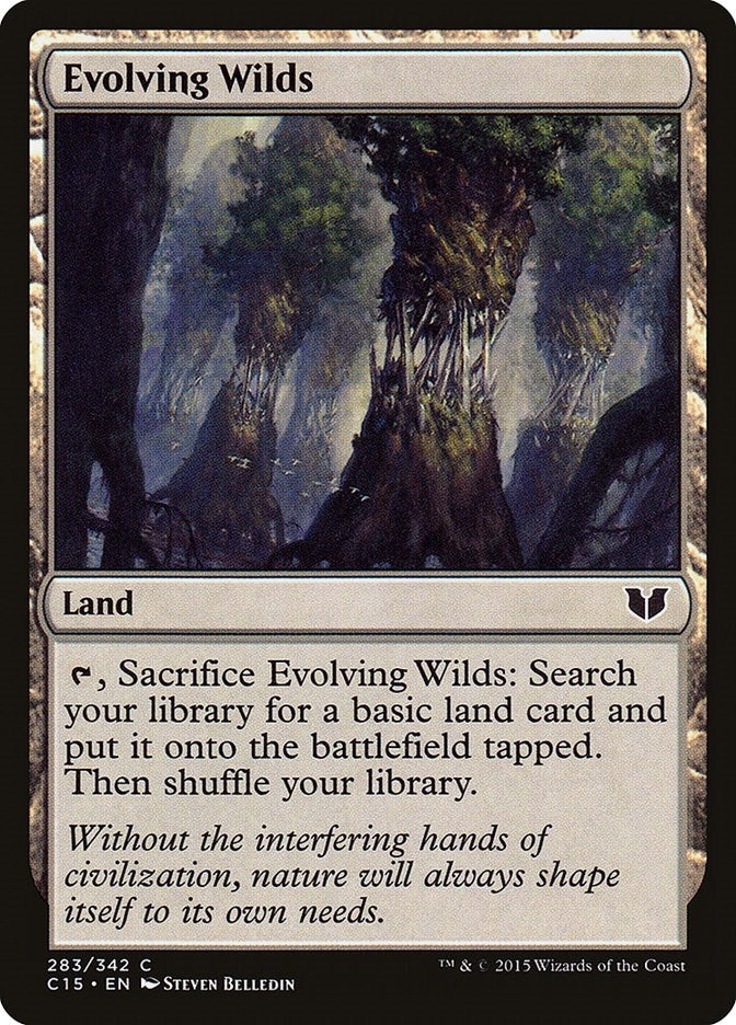 Image for Evolving Wilds (283) [Commander 2015] - Magic: The Gathering