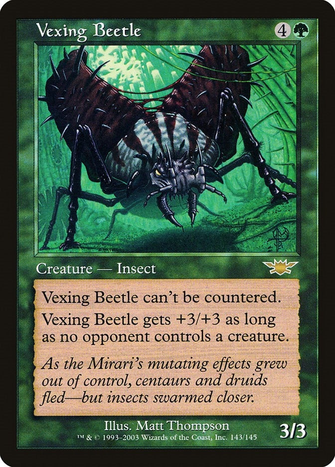 Image for Vexing Beetle (143) [Legions] - Magic: The Gathering