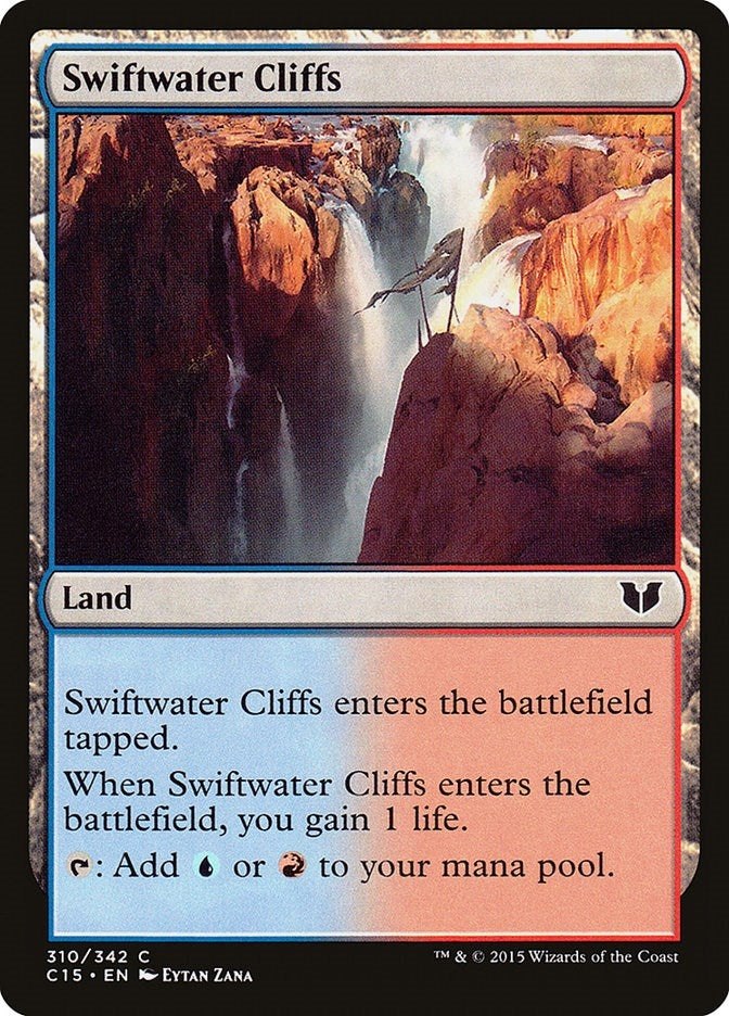 Image for Swiftwater Cliffs (310) [Commander 2015] - Magic: The Gathering