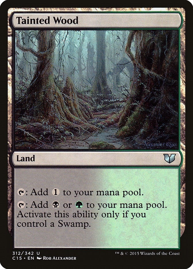 Image for Tainted Wood (312) [Commander 2015] - Magic: The Gathering