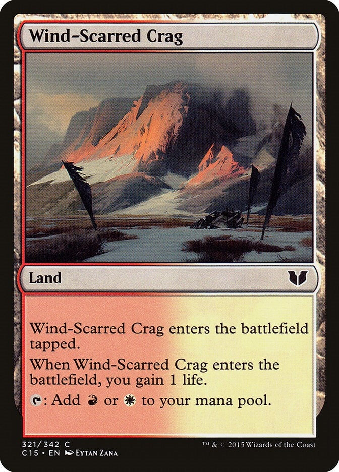 Image for Wind-Scarred Crag (321) [Commander 2015] - Magic: The Gathering