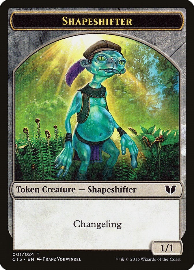 Shapeshifter // Shapeshifter Double-Sided Token (1 // 1) [Commander 2015 Tokens]