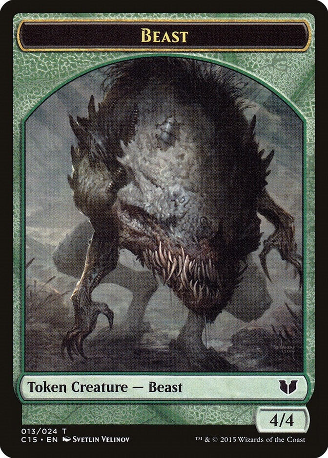 Image for Beast // Snake (017) Double-Sided Token (13 // 17) [Commander 2015] - Magic: The Gathering