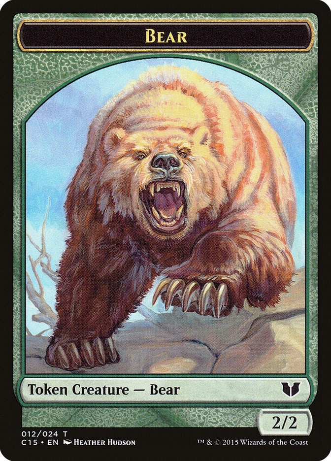 Image for Bear // Spider Double-Sided Token (12 // 18) [Commander 2015] - Magic: The Gathering