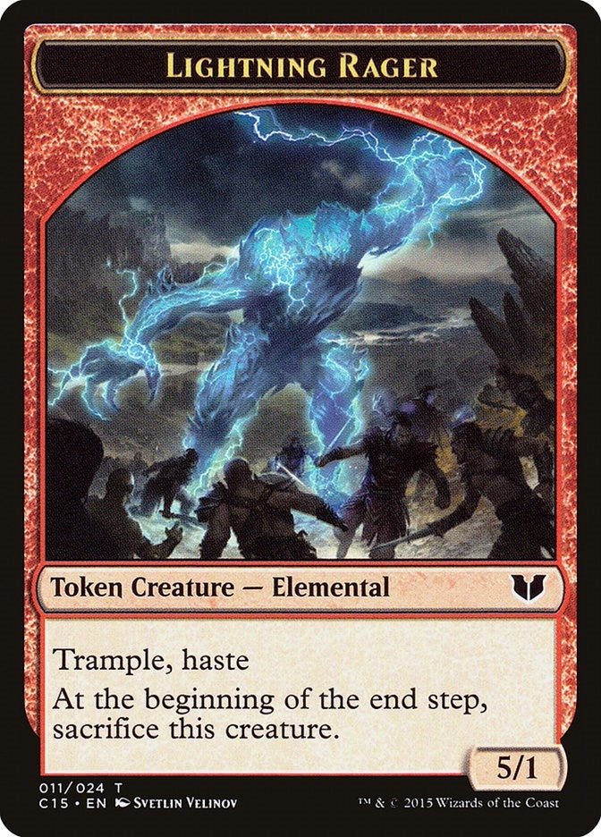 Image for Lightning Rager // Lightning Rager Double-Sided Token (11 // 11) [Commander 2015] - Magic: The Gathering