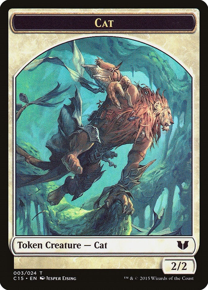 Image for Cat // Zombie Double-Sided Token (3 // 8) [Commander 2015] - Magic: The Gathering
