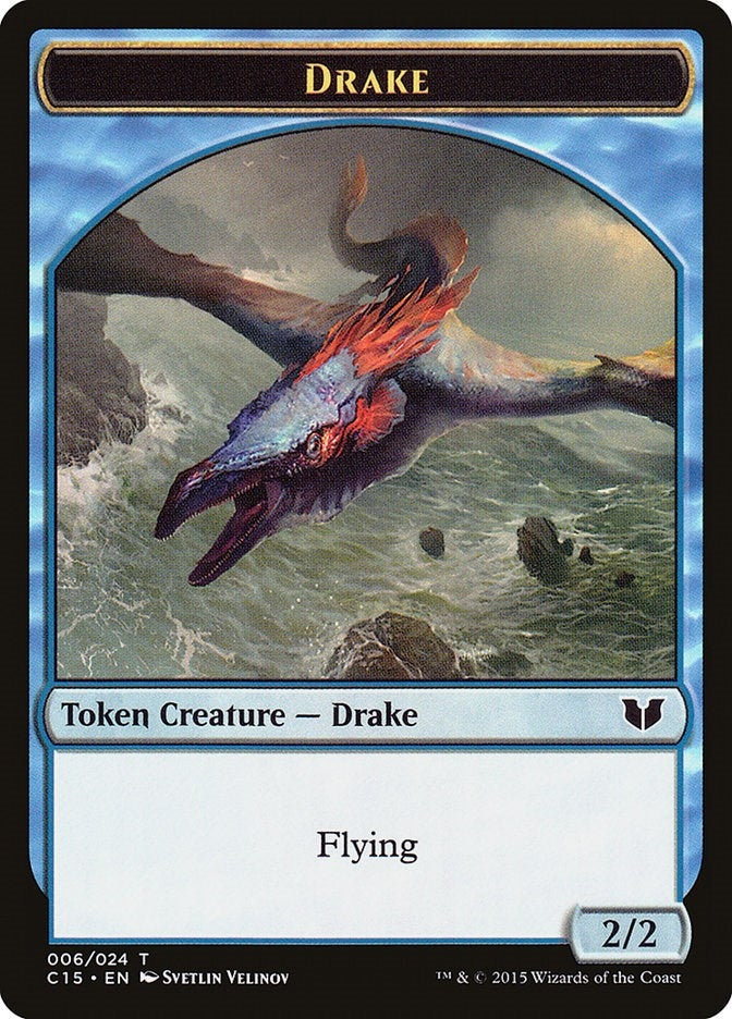 Image for Drake // Elemental (020) Double-Sided Token (6 // 20) [Commander 2015] - Magic: The Gathering