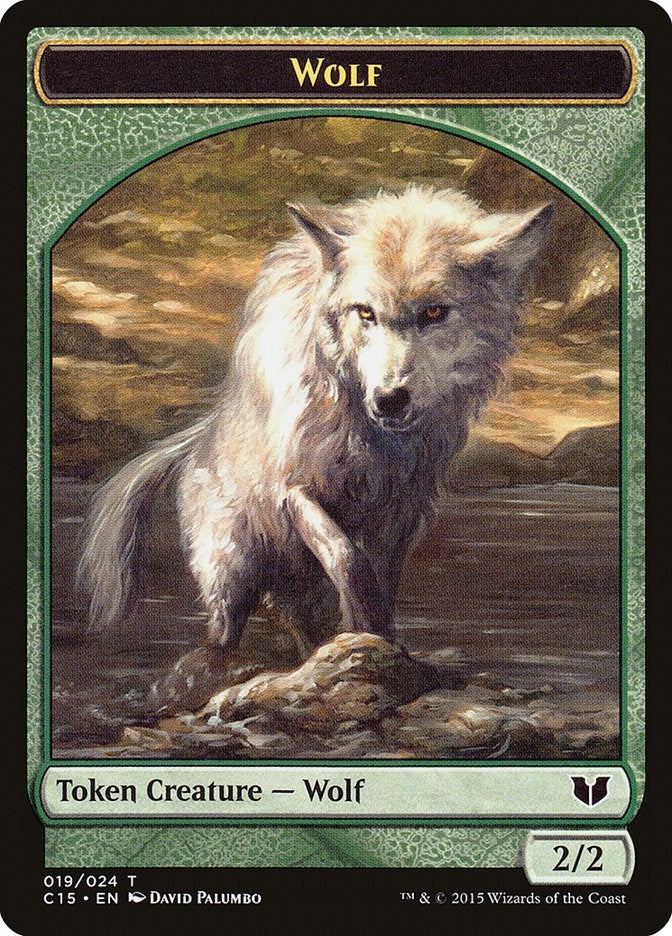Image for Wolf // Zombie Double-Sided Token (19 // 8) [Commander 2015] - Magic: The Gathering