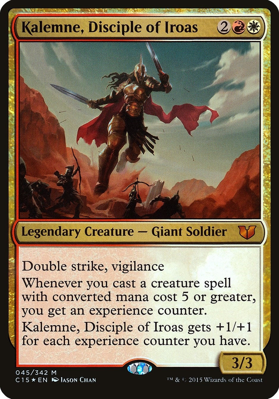 Image for Kalemne, Disciple of Iroas (Commander 2015) (45) [Oversize Cards] - Magic: The Gathering