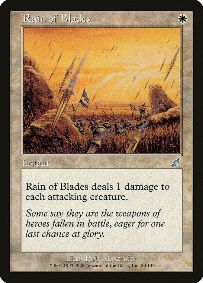 Image for Rain of Blades (20) [Scourge] - Magic: The Gathering