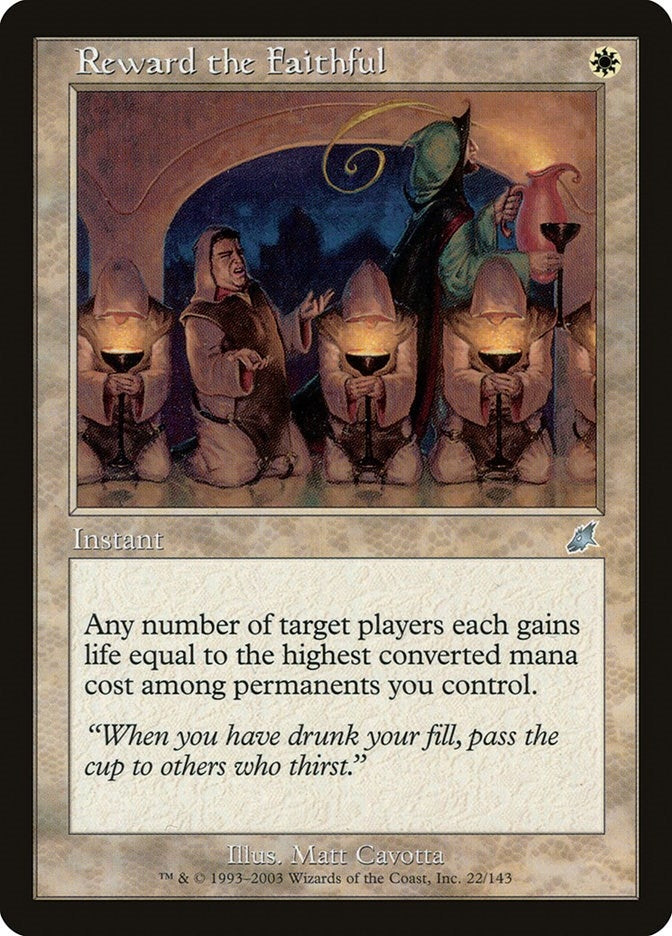 Image for Reward the Faithful (22) [Scourge] - Magic: The Gathering