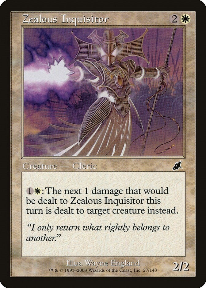 Image for Zealous Inquisitor (27) [Scourge] - Magic: The Gathering