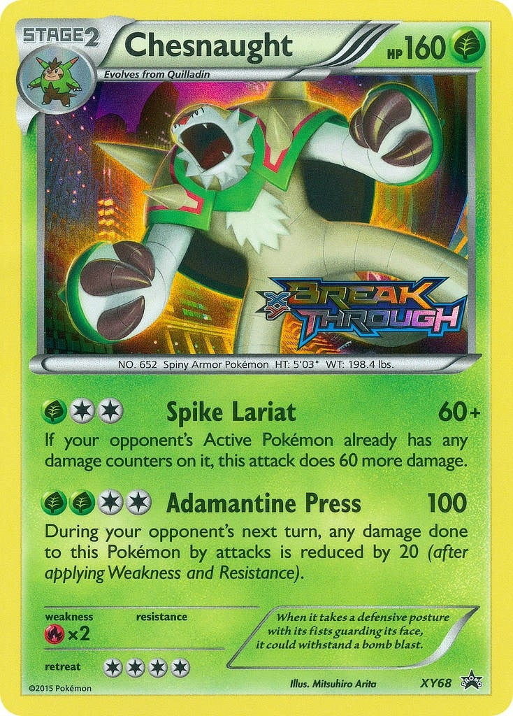 Image for Chesnaught (Prerelease) (XY68) [XY Promos] - Pokemon