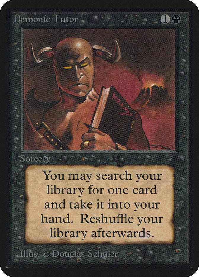 Image for Demonic Tutor [Alpha Edition] - Magic: The Gathering