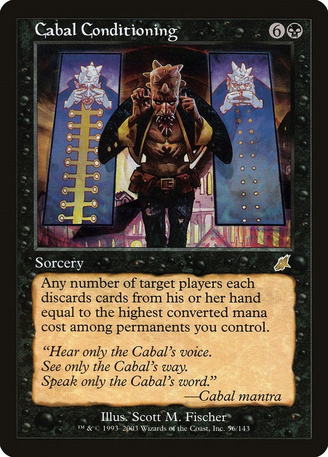 Image for Cabal Conditioning (56) [Scourge] - Magic: The Gathering