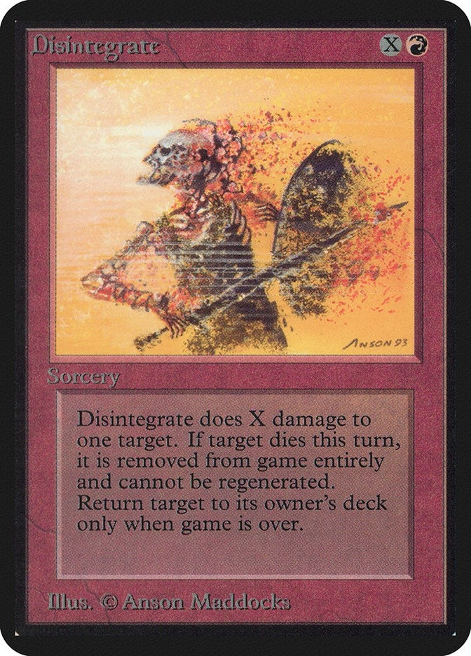 Image for Disintegrate [Alpha Edition] - Magic: The Gathering