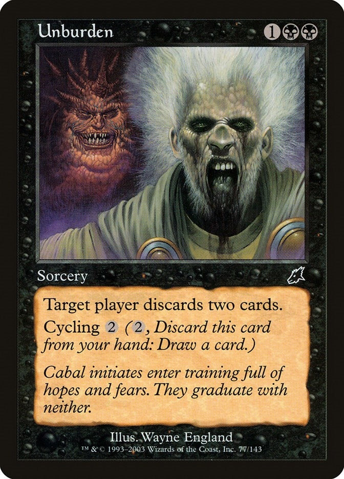 Image for Unburden (77) [Scourge] - Magic: The Gathering